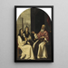 Saint Jérôme avec Sainte Paule et Sainte Eustochium - Francisco de Zurbarán et Atelier — gerahmtes Bild an der Wand