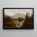Landschaft der Tatra-Berge - Franciszek Wąsowski — gerahmtes Bild an der Wand