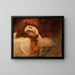 Studie eines Frauenkopfes - Franciszek Żmurko — gerahmtes Bild an der Wand