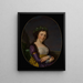 Portrait von Marie-Louise Joubert geborene Poulletier de Périgny - François-Xavier Fabre — gerahmtes Bild an der Wand