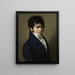 Portrait eines Mannes - François-Xavier Fabre — gerahmtes Bild an der Wand