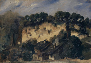 Frank Buchser - Houses by a Quarry.webp