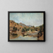 Cavalier marocain traversant le gué à Wad Boswicha - Frank Buchser — gerahmtes Bild an der Wand