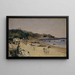 am Strand in Tanger - Frank Buchser — gerahmtes Bild an der Wand