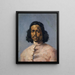 Portrait eines Mulatten - Frank Buchser — gerahmtes Bild an der Wand