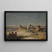 Lager der Indianerzelte in Laramie - Frank Buchser — gerahmtes Bild an der Wand