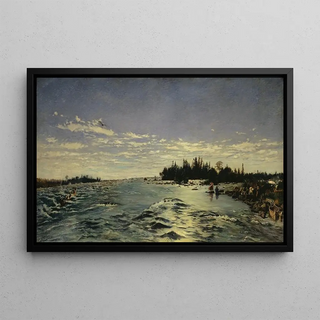Frank Buchser - The Rapids of Saint Marys River.webp