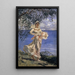 Junge Frau im Stehen am Ufer eines Sees Diamantina - Frank Buchser — gerahmtes Bild an der Wand