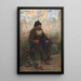 Der alte Bettler - Frank C Penfold — gerahmtes Bild an der Wand