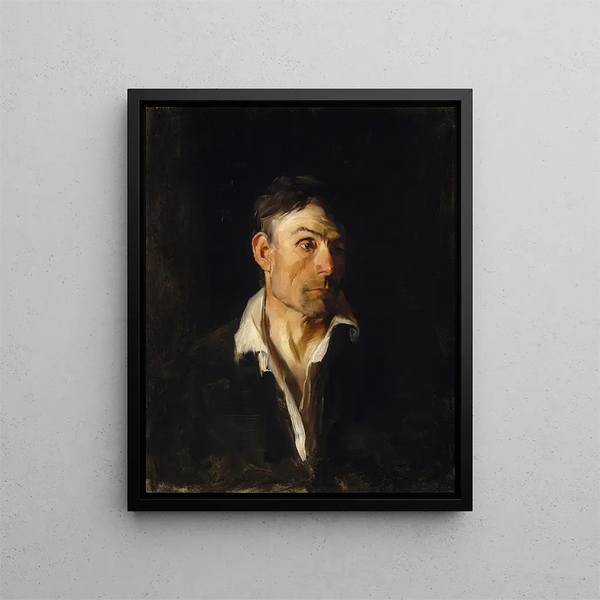 Portrait eines Mannes - Frank Duveneck — gerahmtes Bild an der Wand