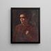 Studie eines Schuljungen - Frank Duveneck — gerahmtes Bild an der Wand