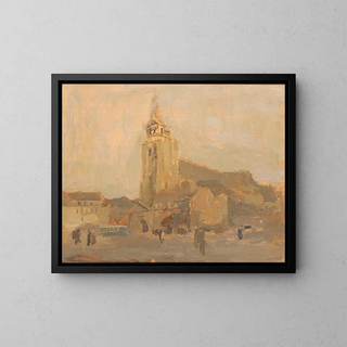 Kirche Saint-Merry - Frank Edwin Scott — gerahmtes Bild an der Wand