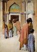 Frauen in der Nähe der Treppe no I - Frank Edwin Scott — Ansicht des Kunstwerks