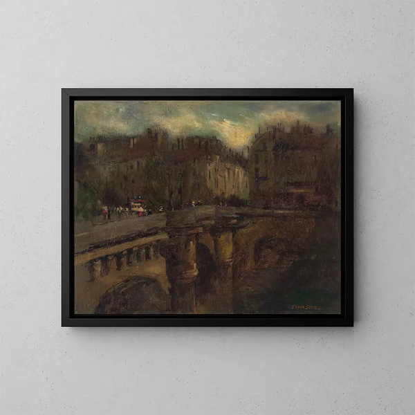 L'Heure bleue à Paris - Frank Edwin Scott — gerahmtes Bild an der Wand
