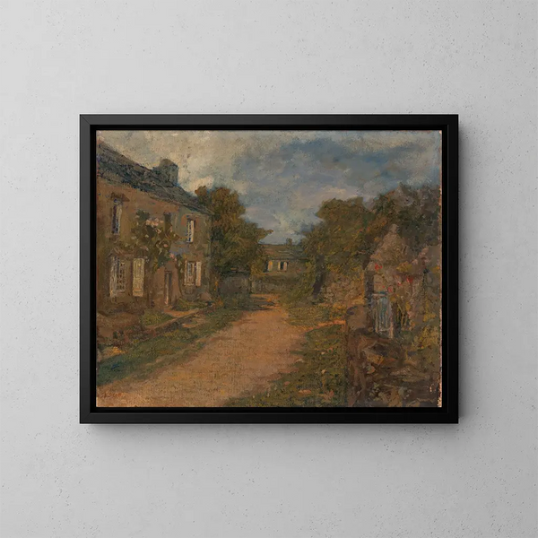 Haus von Millet - Frank Edwin Scott — gerahmtes Bild an der Wand