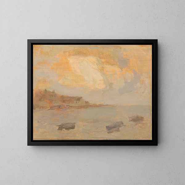 Meeres-Gemälde - Frank Edwin Scott — gerahmtes Bild an der Wand