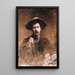 Portrait des Künstlers von ihm selbst - Frank Edwin Scott — gerahmtes Bild an der Wand