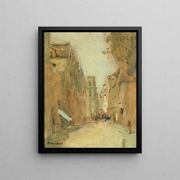 Rue Saint-Jacques Paris - Frank Edwin Scott — gerahmtes Bild an der Wand