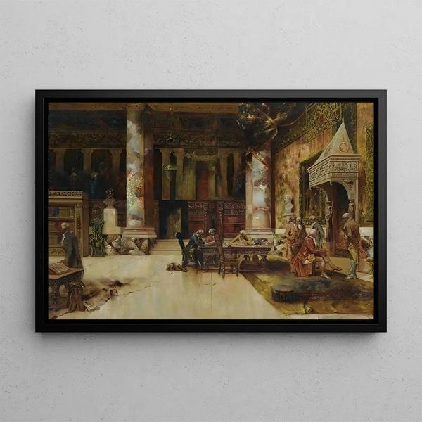 Frank LeBrun Kirkpatrick - In the library.webp
