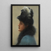 Portrait einer eleganten Dame - Frank Markham Skipworth — gerahmtes Bild an der Wand