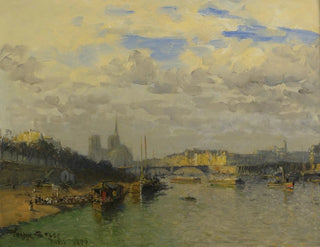La Seine und Notre-Dame - Frank Myers Boggs — Ansicht des Kunstwerks