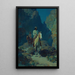 Clair de Lune dans le Canyon - Frank Tenney Johnson — gerahmtes Bild an der Wand
