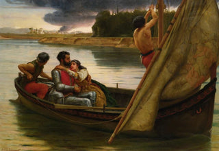 Frank William Warwick Topham - The Voyage Of King Arthur And Morgan Le Fay To The Isle Of Avalon.webp