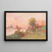 Fluss Waikato mit Figuren - Frank Wright — gerahmtes Bild an der Wand