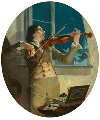 Frank Xavier Leyendecker - The Merry Tune and the Sad Heart The Virtuoso.webp