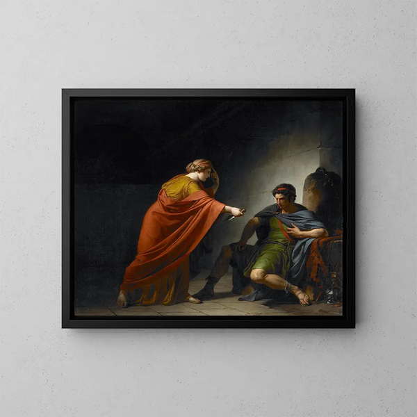 Arrie und Paetus - François-André Vincent — gerahmtes Bild an der Wand