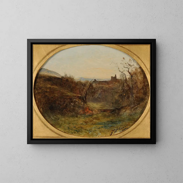 Champfond in Crémieu - François-Auguste Ravier — gerahmtes Bild an der Wand