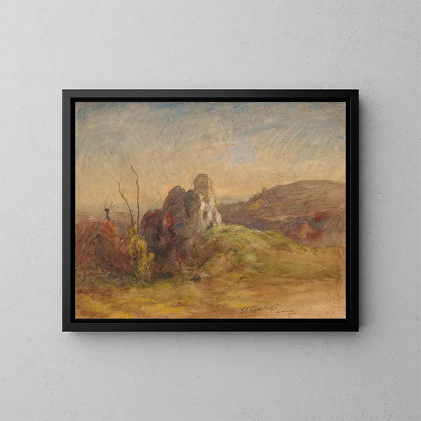 Landschaft - François-Auguste Ravier — gerahmtes Bild an der Wand