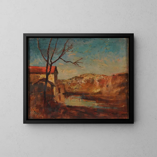 Le Moulin de Roche - François-Auguste Ravier — gerahmtes Bild an der Wand