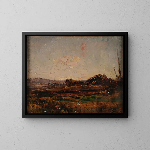 Landschaft - François-Auguste Ravier — gerahmtes Bild an der Wand