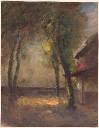 FranoisAuguste Ravier - The Terrace of the Ravier House in Morestel.webp