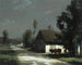 Ein Dorfsweg im Mondschein - François-Charles Cachoud — Ansicht des Kunstwerks