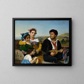 Ein Musikgruppe - François-Joseph Navez — gerahmtes Bild an der Wand