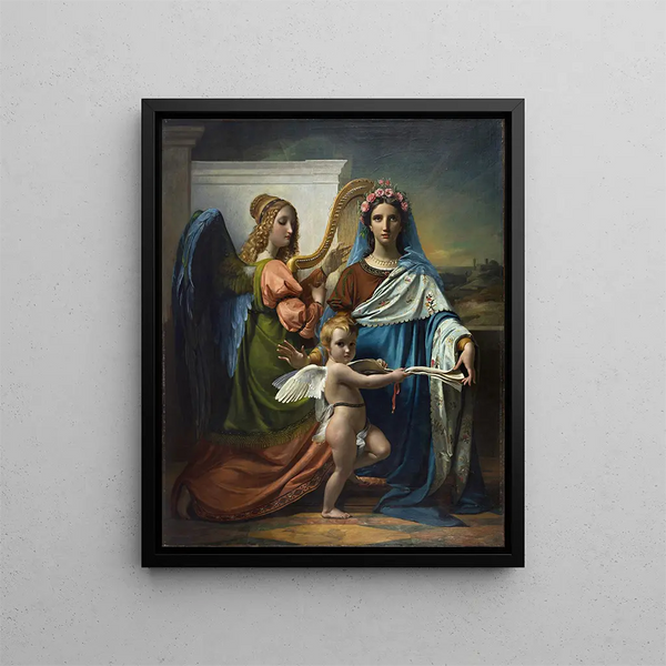 Sainte Cécile de Rome - François-Joseph Navez — gerahmtes Bild an der Wand