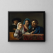Musikszene - François-Joseph Navez — gerahmtes Bild an der Wand