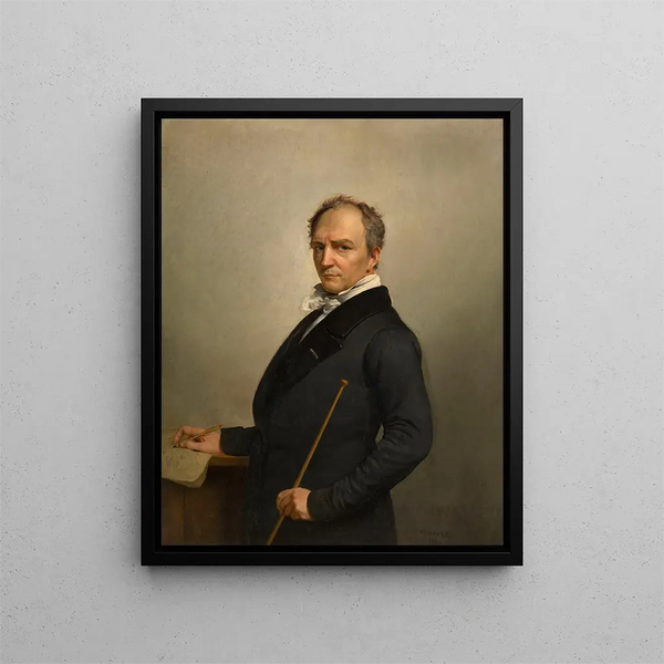 Selbstporträt - François-Joseph Navez — gerahmtes Bild an der Wand
