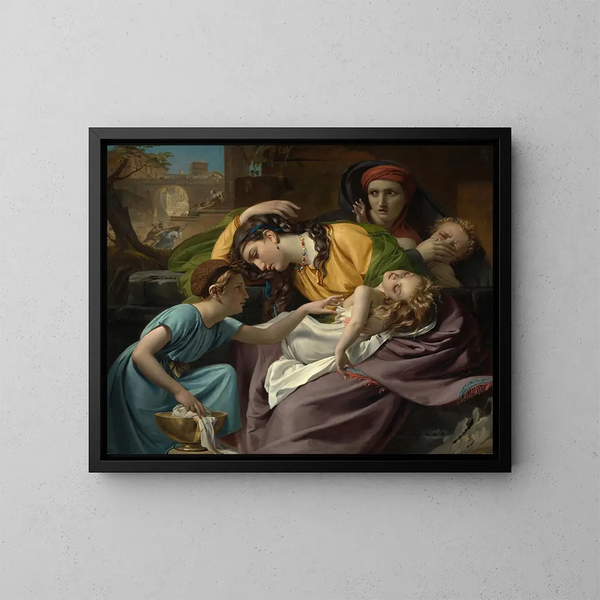 Das Massaker der Unschuldigen - François-Joseph Navez — gerahmtes Bild an der Wand