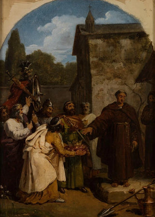 FranoisLouis Dejuinne - Saint Fiacre refusing the crown of Scotland.webp