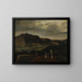 Landschaft - François-Marius Granet — gerahmtes Bild an der Wand