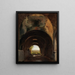 Blick in die Stallungen der Villa des Mecène Tivoli - François-Marius Granet — gerahmtes Bild an der Wand