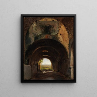 FranoisMarius Granet - View in the Stables of the Villa of Maecenas Tivoli.webp