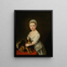 Portrait von Maria, später Marquise von Hereford, als sie ein Kind war - François-Xavier Vispré — gerahmtes Bild an der Wand