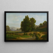 Mann, der sich in einer Landschaft ausruht - François Antoine Léon Fleury — gerahmtes Bild an der Wand