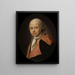 Portrait des Abtes Athanase Auger 1734-1792 Philologe und Schriftsteller - François Bonneville — gerahmtes Bild an der Wand