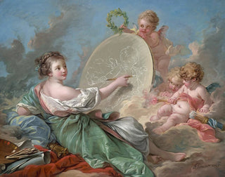 Allegorie der Malerei - François Boucher — Ansicht des Kunstwerks