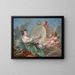 Allegorie der Malerei - François Boucher — gerahmtes Bild an der Wand